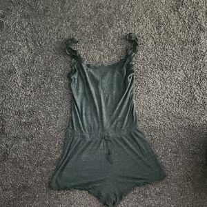 Victoria's Secret Dark Gray Romper Pajama